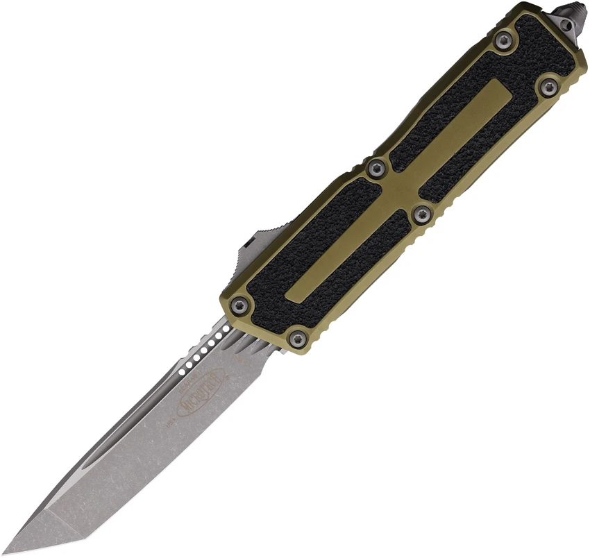 Microtech Scarab II Gen III T/E OTF Automatic Knife OD Green Aluminum (4" Apoc), Microtech Scarab II Gen III T/E OTF Automatic Knife OD Green Aluminum (4" Apoc) for Sale, Microtech Scarab II Gen III T/E OTF Automatic Knife OD Green Aluminum (4" Apoc)