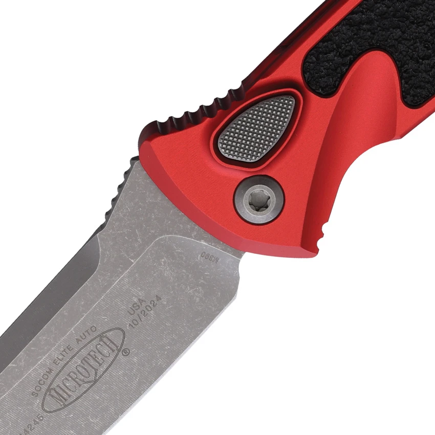 Microtech Socom Elite S/E Automatic Knife Red (4" Apocalyptic) 160A-10APRD, Microtech Socom Elite S/E Automatic Knife Red (4" Apocalyptic) 160A-10APRD for Sale, Microtech Socom Elite S/E Automatic Knife Red (4" Apocalyptic) 160A-10APRD