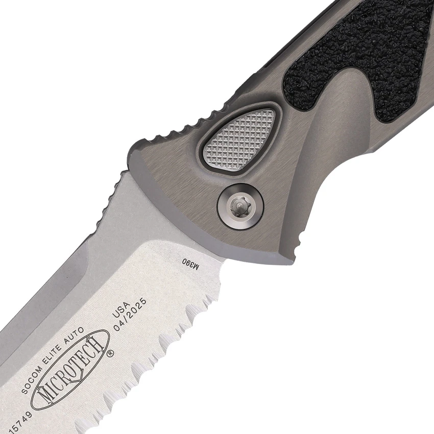 Microtech Socom Elite S/E Automatic Knife Natural Clear Aluminum (4" SW Serr), Microtech Socom Elite S/E Automatic Knife Natural Clear Aluminum (4" SW Serr) for Sale, Microtech Socom Elite S/E Automatic Knife Natural Clear Aluminum (4" SW Serr)
