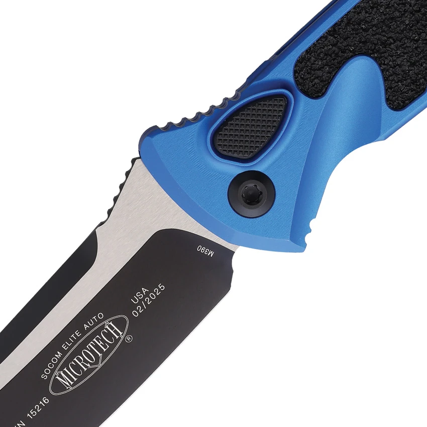 Microtech Socom Elite S/E Automatic Knife Blue Aluminum (4" Black) 160A-1BL, Microtech Socom Elite S/E Automatic Knife Blue Aluminum (4" Black) 160A-1BL for Sale, Microtech Socom Elite S/E Automatic Knife Blue Aluminum (4" Black) 160A-1BL