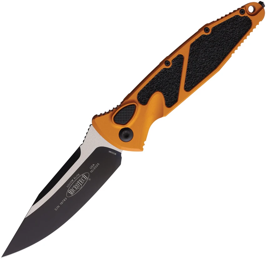 Microtech Socom Elite S/E Automatic Knife Orange Tangerine (4" Two-Tone), Microtech Socom Elite S/E Automatic Knife Orange Tangerine (4" Two-Tone) for Sale, Microtech Socom Elite S/E Automatic Knife Orange Tangerine (4" Two-Tone)