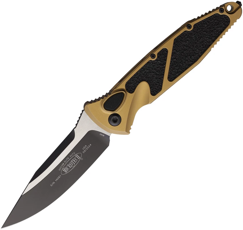 Microtech Socom Elite S/E Automatic Knife Tan (4" Two-Tone) 160A-1TA, Microtech Socom Elite S/E Automatic Knife Tan (4" Two-Tone) 160A-1TA for Sale, Microtech Socom Elite S/E Automatic Knife Tan (4" Two-Tone) 160A-1TA