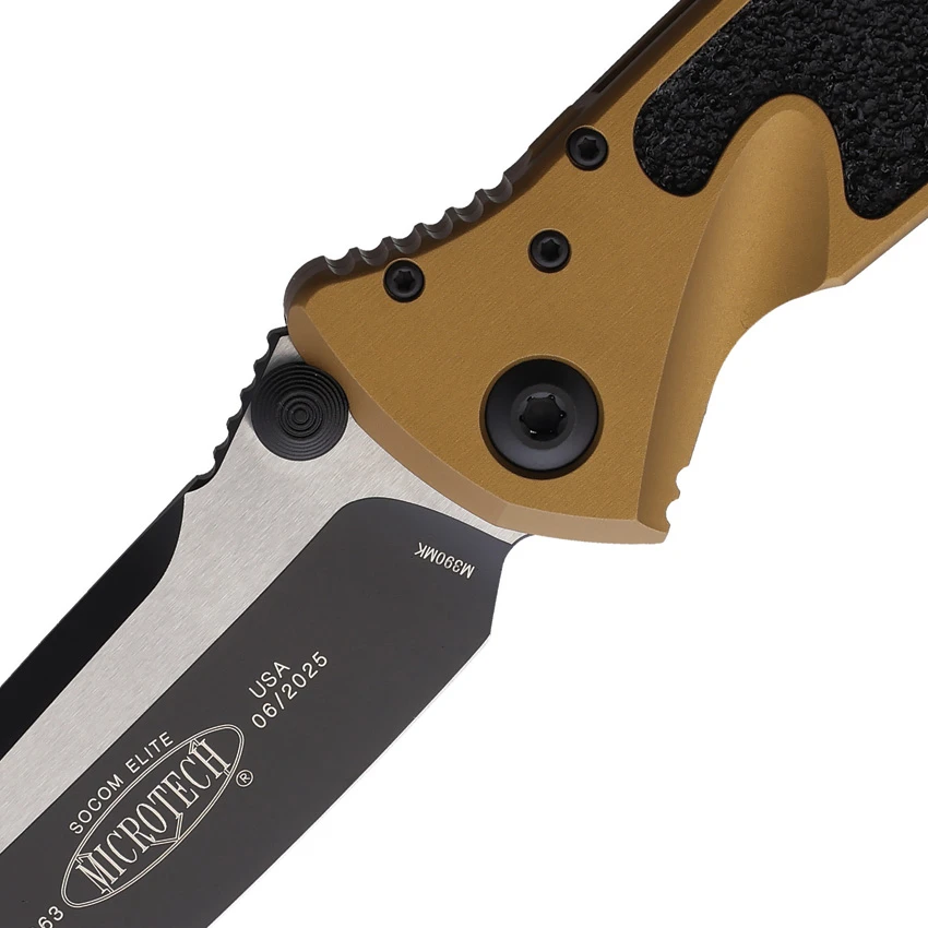Microtech Socom Elite Tanto Manual Knife Tan (4" Black) 161-1TA, Microtech Socom Elite Tanto Manual Knife Tan (4" Black) 161-1TA for Sale, Microtech Socom Elite Tanto Manual Knife Tan (4" Black) 161-1TA