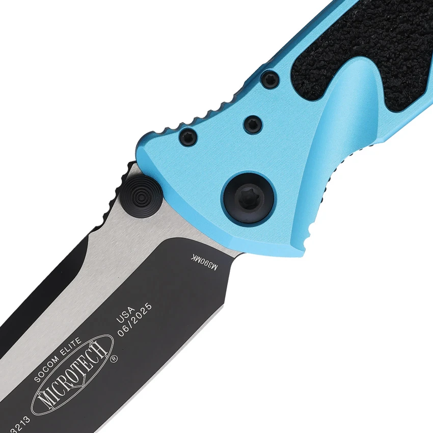Microtech Socom Elite T/E Manual Knife Turquoise Aluminum (4" Black) 161-1TQ, Microtech Socom Elite T/E Manual Knife Turquoise Aluminum (4" Black) 161-1TQ for Sale, Microtech Socom Elite T/E Manual Knife Turquoise Aluminum (4" Black) 161-1TQ