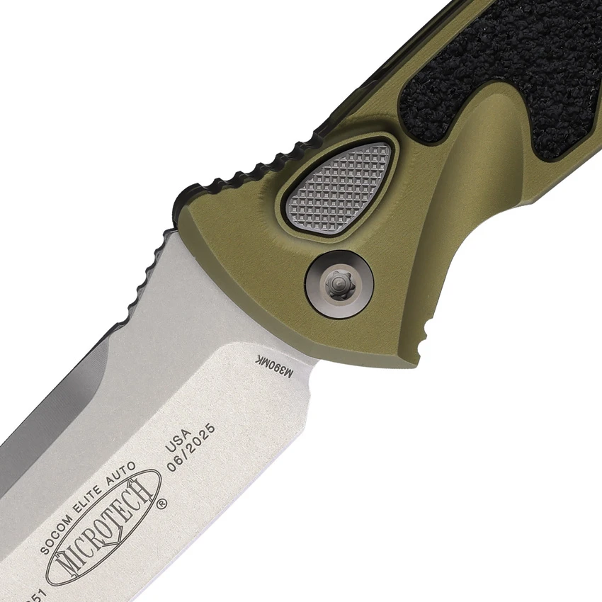 Microtech Socom Elite T/E Automatic Knife OD Green (4" Stonewash) 161A-10OD, Microtech Socom Elite T/E Automatic Knife OD Green (4" Stonewash) 161A-10OD for Sale, Microtech Socom Elite T/E Automatic Knife OD Green (4" Stonewash) 161A-10OD