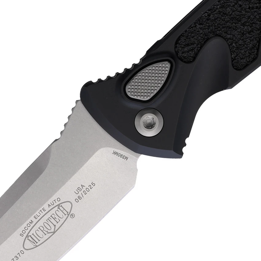 Microtech Socom Elite T/E Automatic Knife Black (4" Stonewash) 161A-10, Microtech Socom Elite T/E Automatic Knife Black (4" Stonewash) 161A-10 for Sale, Microtech Socom Elite T/E Automatic Knife Black (4" Stonewash) 161A-10