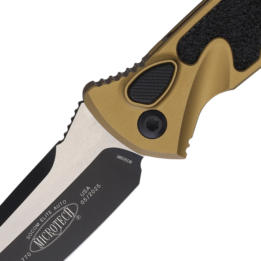 Microtech Socom Elite T/E Automatic Knife Tan Aluminum (4" Two-Tone), Microtech Socom Elite T/E Automatic Knife Tan Aluminum (4" Two-Tone) for Sale, Microtech Socom Elite T/E Automatic Knife Tan Aluminum (4" Two-Tone)