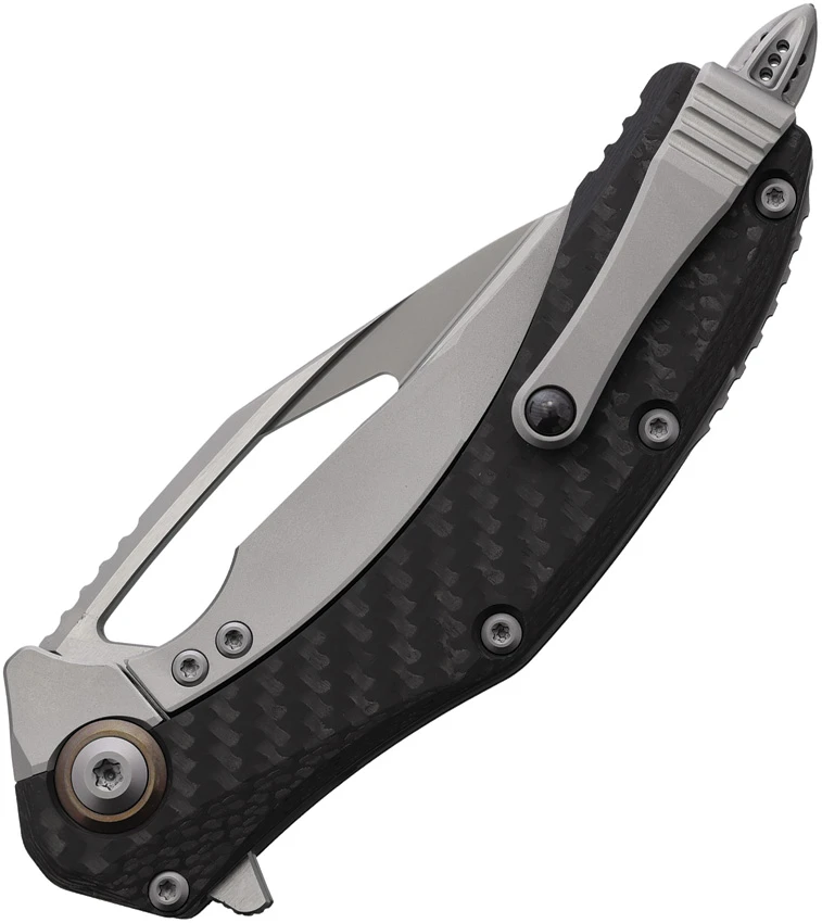 Microtech Matrix Frame Lock Knife Titanium/Black CF (3.8" Bead Blast Serr), Microtech Matrix Frame Lock Knife Titanium/Black CF (3.8" Bead Blast Serr) for Sale, Microtech Matrix Frame Lock Knife Titanium/Black CF (3.8" Bead Blast Serr)