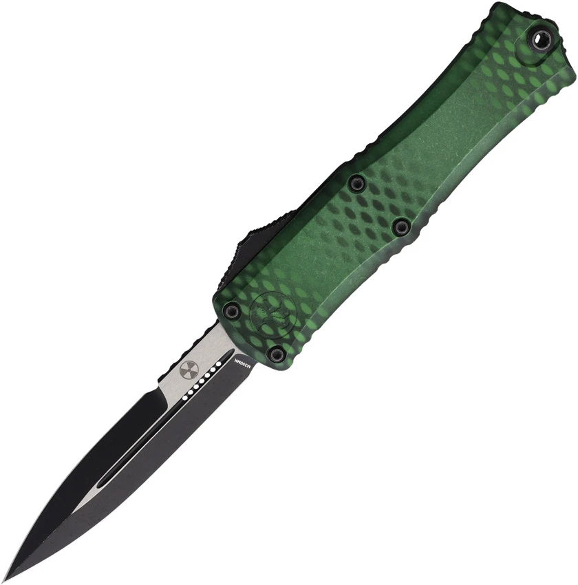 Microtech Hera II Mini Bayonet OTF Knife Green X-51 Aluminum (3" Black SW), Microtech Hera II Mini Bayonet OTF Knife Green X-51 Aluminum (3" Black SW) for Sale, Microtech Hera II Mini Bayonet OTF Knife Green X-51 Aluminum (3" Black SW)