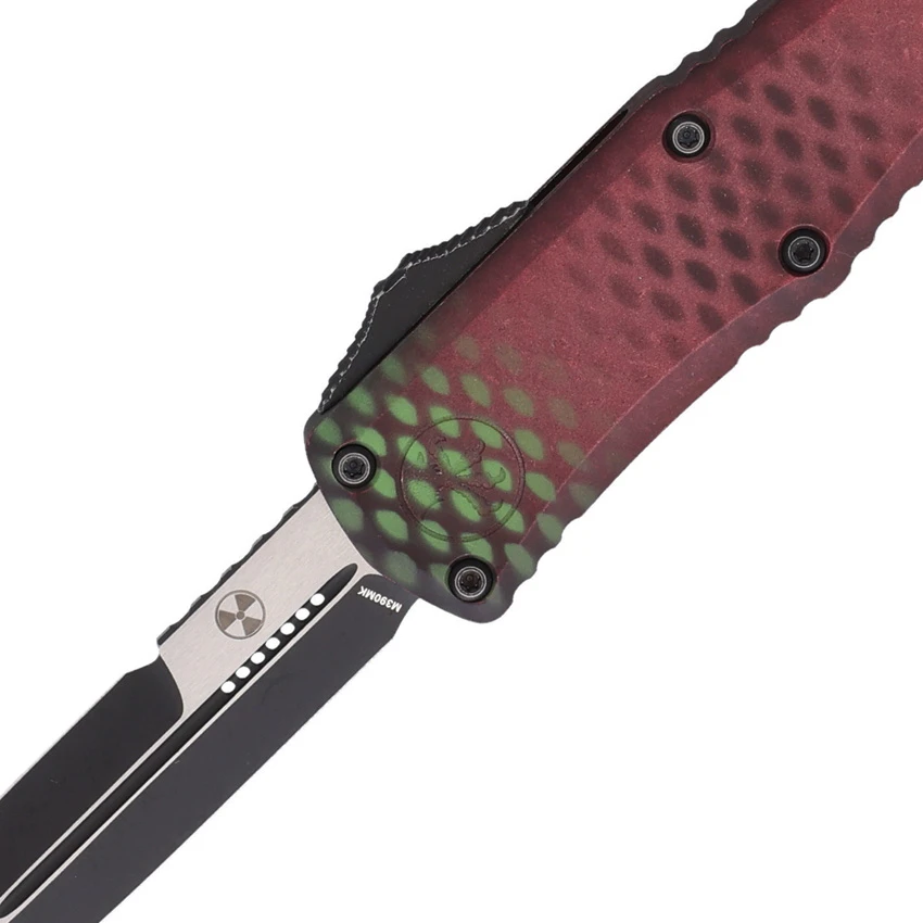 Microtech Hera II Mini Bayonet OTF Knife Red X-51 Aluminum (3" Black SW), Microtech Hera II Mini Bayonet OTF Knife Red X-51 Aluminum (3" Black SW) for Sale, Microtech Hera II Mini Bayonet OTF Knife Red X-51 Aluminum (3" Black SW)