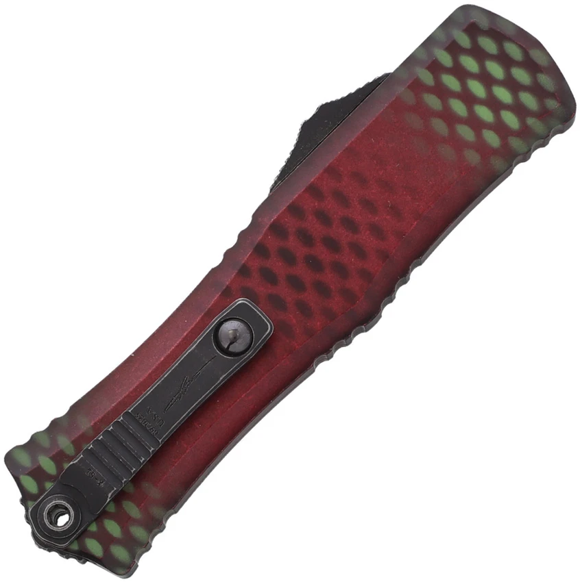 Microtech Hera II Mini Bayonet OTF Knife Red X-51 Aluminum (3" Black SW), Microtech Hera II Mini Bayonet OTF Knife Red X-51 Aluminum (3" Black SW) for Sale, Microtech Hera II Mini Bayonet OTF Knife Red X-51 Aluminum (3" Black SW)