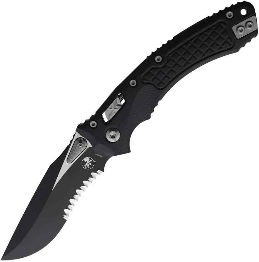 Microtech Amphibian Ram-Lok Knife Frag Black G-10 (3.9" Black)