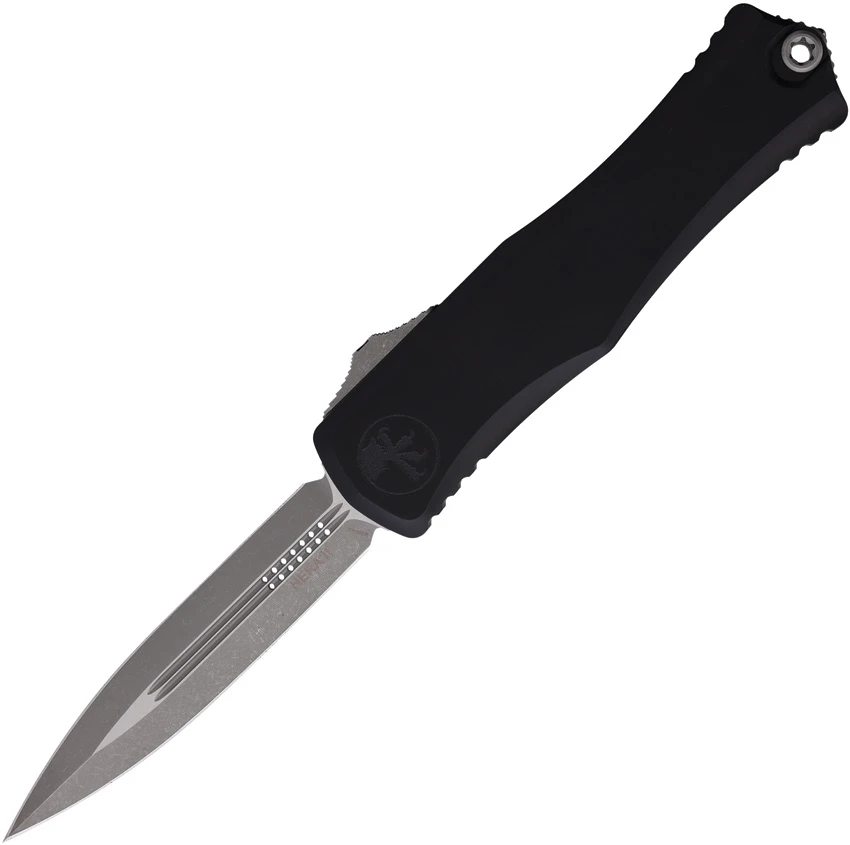 Microtech Hera II D/E OTF Automatic Knife Black Aluminum (4" Apocalyptic), Microtech Hera II D/E OTF Automatic Knife Black Aluminum (4" Apocalyptic) for Sale, Microtech Hera II D/E OTF Automatic Knife Black Aluminum (4" Apocalyptic)