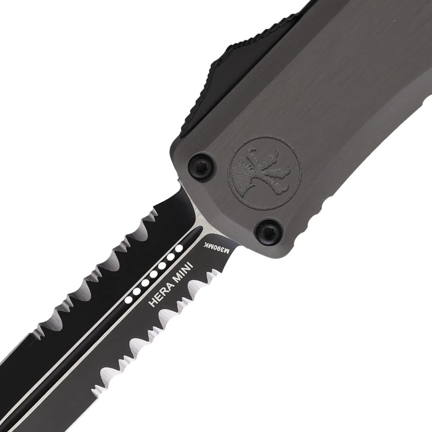 Microtech Knives Auto Hera II Mini D/E OTF Gray, Microtech Knives Auto Hera II Mini D/E OTF Gray for Sale, Microtech Knives Auto Hera II Mini D/E OTF Gray