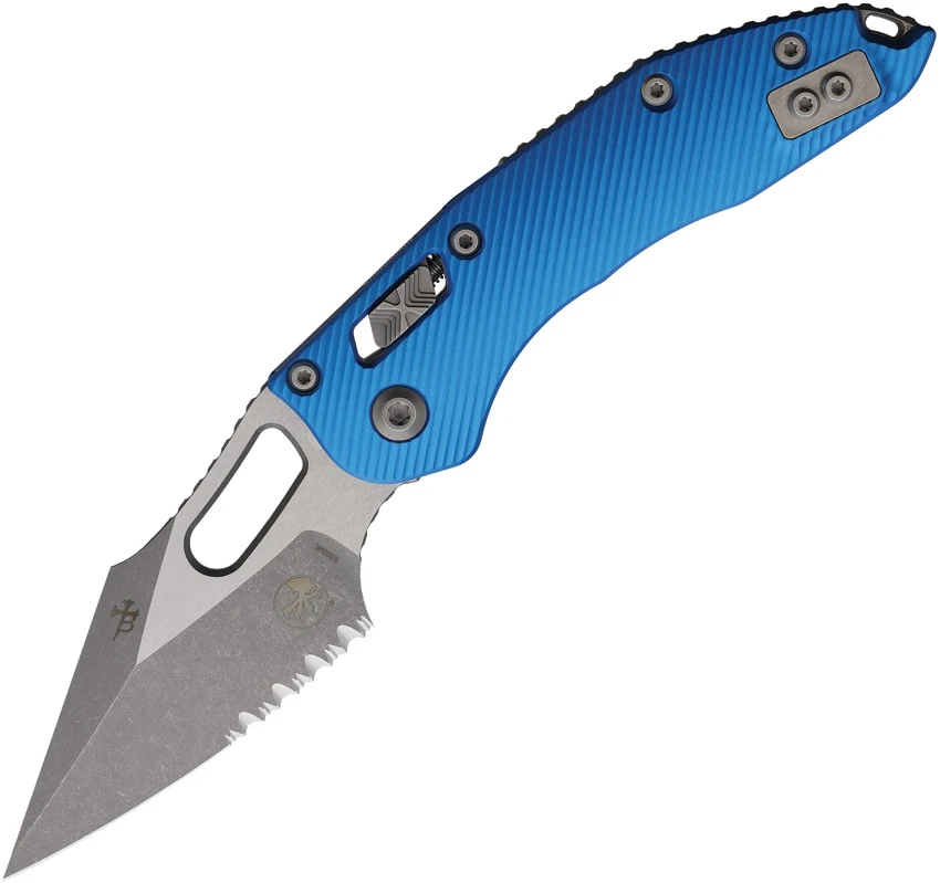 Microtech Knives Stitch Ram Lok AP PS Blue, Microtech Knives Stitch Ram Lok AP PS Blue for Sale, Microtech Knives Stitch Ram Lok AP PS Blue