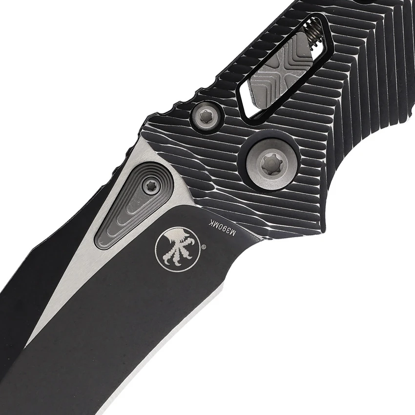 Microtech Amphibian S/E Ram-Lok Knife Fluted Black Al (3.9" Black), Microtech Amphibian S/E Ram-Lok Knife Fluted Black Al (3.9" Black) for Sale, Microtech Amphibian S/E Ram-Lok Knife Fluted Black Al (3.9" Black)