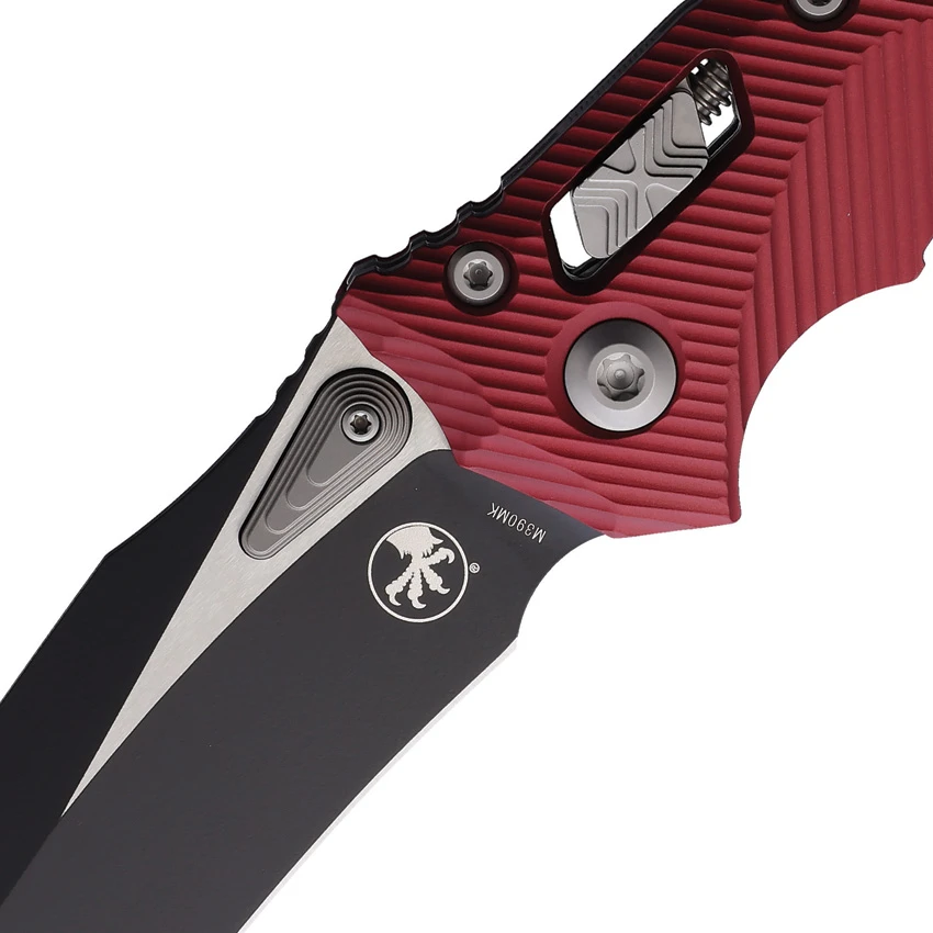 Microtech Amphibian S/E Ram-Lok Knife Fluted Merlot Aluminum (3.9" Black), Microtech Amphibian S/E Ram-Lok Knife Fluted Merlot Aluminum (3.9" Black) for Sale, Microtech Amphibian S/E Ram-Lok Knife Fluted Merlot Aluminum (3.9" Black)