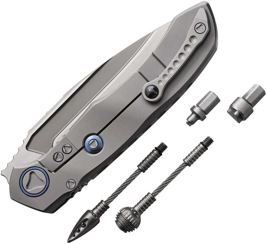 Microtech Anax S/E Frame Lock Knife Titanium + CF Inlay (3.8" Satin), Microtech Anax S/E Frame Lock Knife Titanium + CF Inlay (3.8" Satin) for Sale, Microtech Anax S/E Frame Lock Knife Titanium + CF Inlay (3.8" Satin)