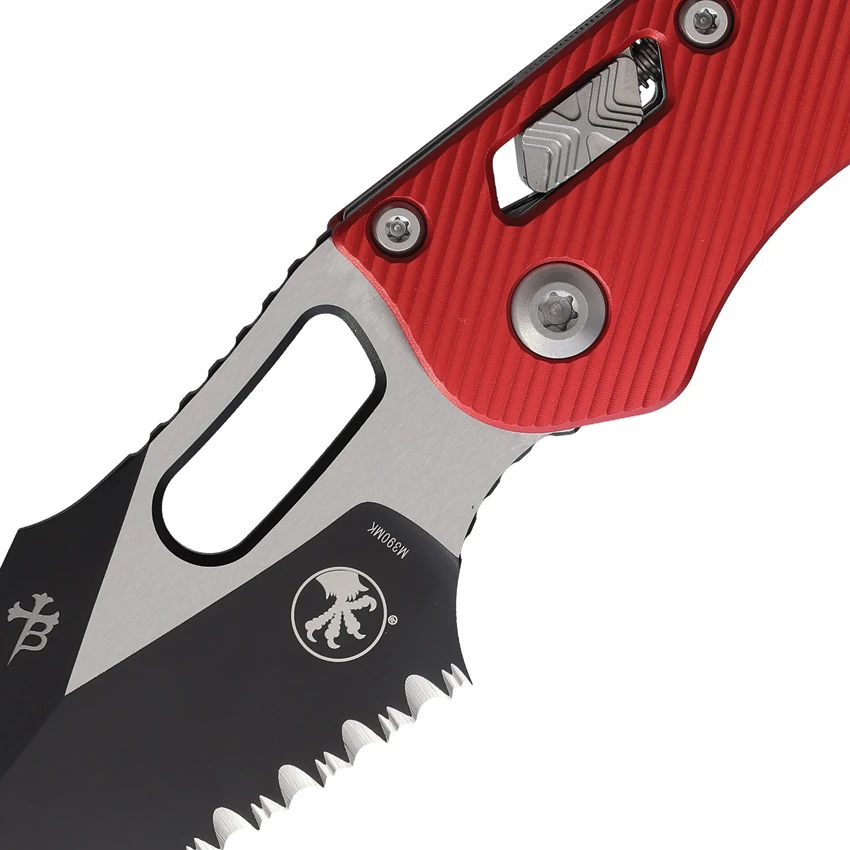 Microtech Knives Stitch Ram Lok PS Fluted Red, Microtech Knives Stitch Ram Lok PS Fluted Red for Sale, Microtech Knives Stitch Ram Lok PS Fluted Red
