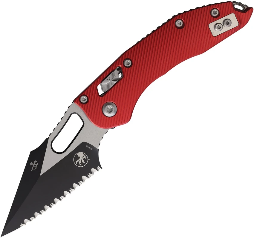 Microtech Knives Stitch Ram Lok FS Fluted Red, Microtech Knives Stitch Ram Lok FS Fluted Red for Sale, Microtech Knives Stitch Ram Lok FS Fluted Red