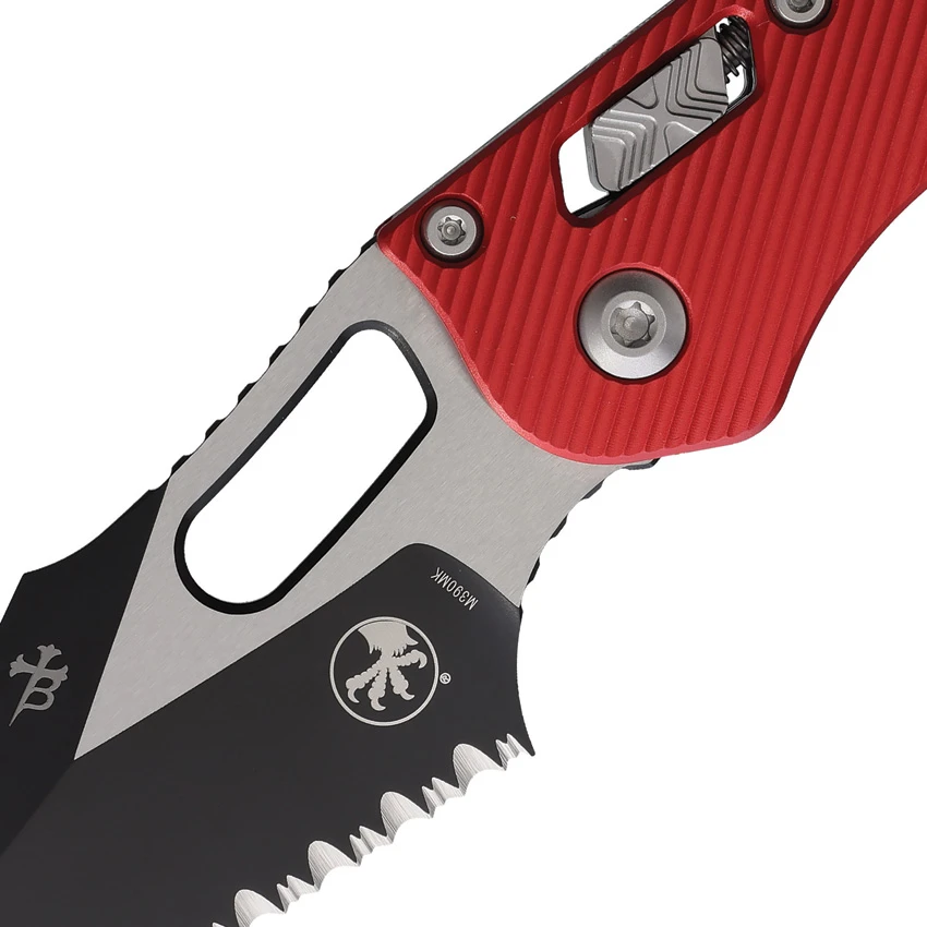 Microtech Knives Stitch Ram Lok FS Fluted Red, Microtech Knives Stitch Ram Lok FS Fluted Red for Sale, Microtech Knives Stitch Ram Lok FS Fluted Red