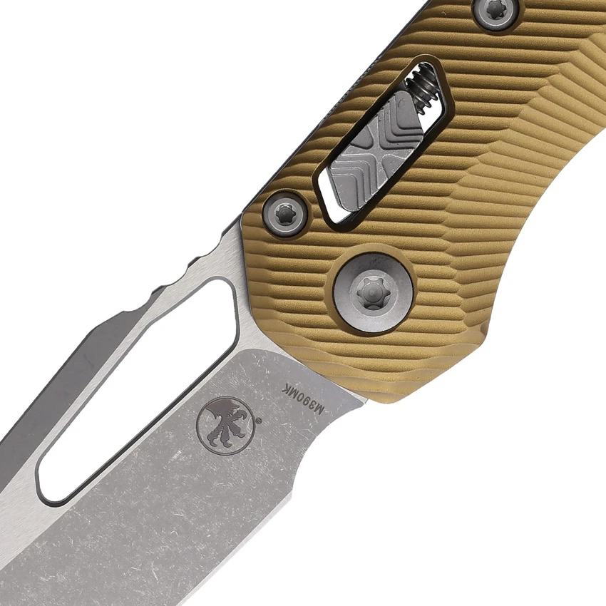 Microtech MSI Ram-Lok Knife Fluted Tan Aluminum (3.9" Apocalyptic), Microtech MSI Ram-Lok Knife Fluted Tan Aluminum (3.9" Apocalyptic) for Sale, Microtech MSI Ram-Lok Knife Fluted Tan Aluminum (3.9" Apocalyptic)