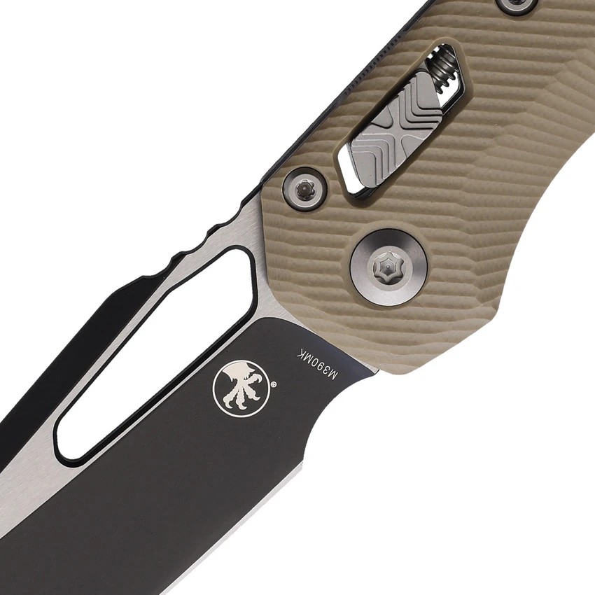 Microtech MSI Ram-Lok Knife Fluted Tan G-10 (3.5 Two-Tone), Microtech MSI Ram-Lok Knife Fluted Tan G-10 (3.5 Two-Tone) for Sale, Microtech MSI Ram-Lok Knife Fluted Tan G-10 (3.5 Two-Tone)