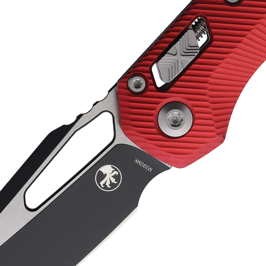 Microtech Standard Issue MSI Ram-Lok Knife Fluted Red Aluminum (3.8" Two-Tone), Microtech Standard Issue MSI Ram-Lok Knife Fluted Red Aluminum (3.8" Two-Tone) for Sale, Microtech Standard Issue MSI Ram-Lok Knife Fluted Red Aluminum (3.8" Two-Tone)
