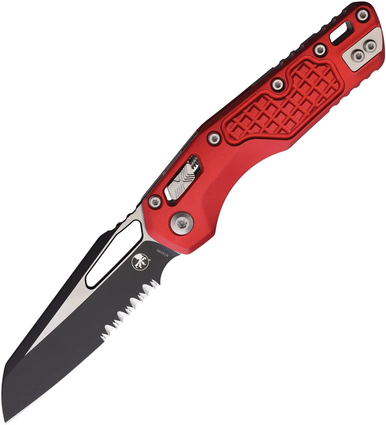 Microtech Standard Issue MSI Ram-Lok Red Frag Aluminum (3.9" Two-Tone Serr), Microtech Standard Issue MSI Ram-Lok Red Frag Aluminum (3.9" Two-Tone Serr) for Sale, Microtech Standard Issue MSI Ram-Lok Red Frag Aluminum (3.9" Two-Tone Serr)