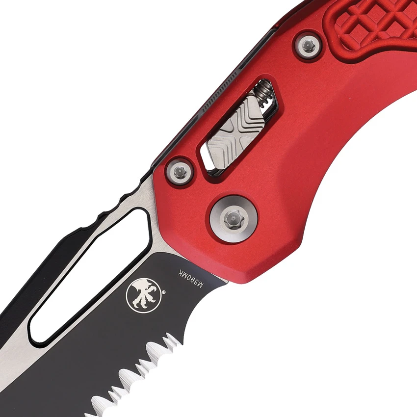 Microtech Standard Issue MSI Ram-Lok Red Frag Aluminum (3.9" Two-Tone Serr), Microtech Standard Issue MSI Ram-Lok Red Frag Aluminum (3.9" Two-Tone Serr) for Sale, Microtech Standard Issue MSI Ram-Lok Red Frag Aluminum (3.9" Two-Tone Serr)