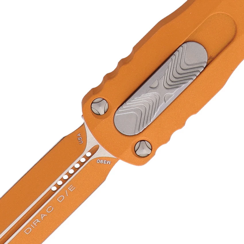 Microtech Dirac D/E OTF Automatic Knife Tequila Sunrise (2.88" Tequila Sunrise), Microtech Dirac D/E OTF Automatic Knife Tequila Sunrise (2.88" Tequila Sunrise) for Sale, Microtech Dirac D/E OTF Automatic Knife Tequila Sunrise (2.88" Tequila Sunrise)