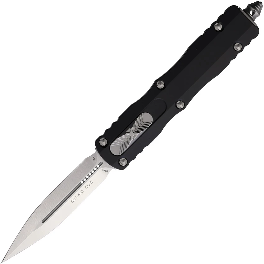 Microtech Dirac D/E Signature Series OTF Automatic Knife Black (2.88" Satin), Microtech Dirac D/E Signature Series OTF Automatic Knife Black (2.88" Satin) for Sale, Microtech Dirac D/E Signature Series OTF Automatic Knife Black (2.88" Satin)