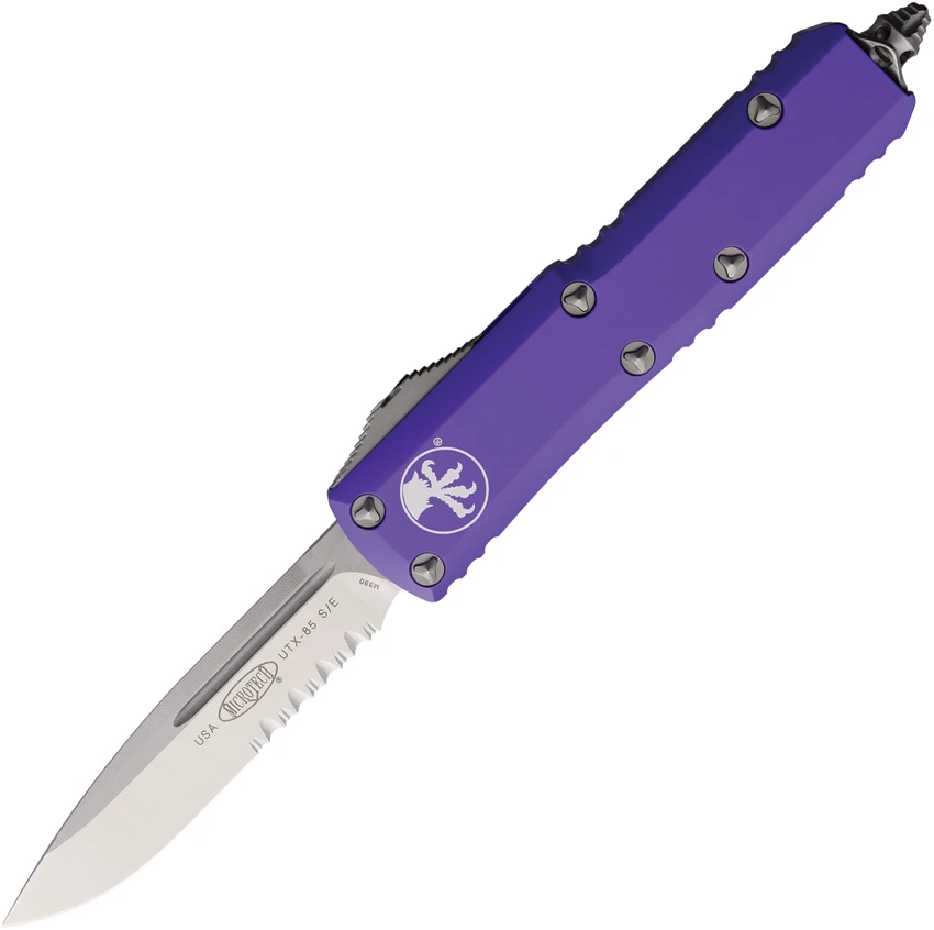 Microtech Knives Auto UTX-85 P/S OTF Purple, Microtech Knives Auto UTX-85 P/S OTF Purple for Sale, Microtech Knives Auto UTX-85 P/S OTF Purple
