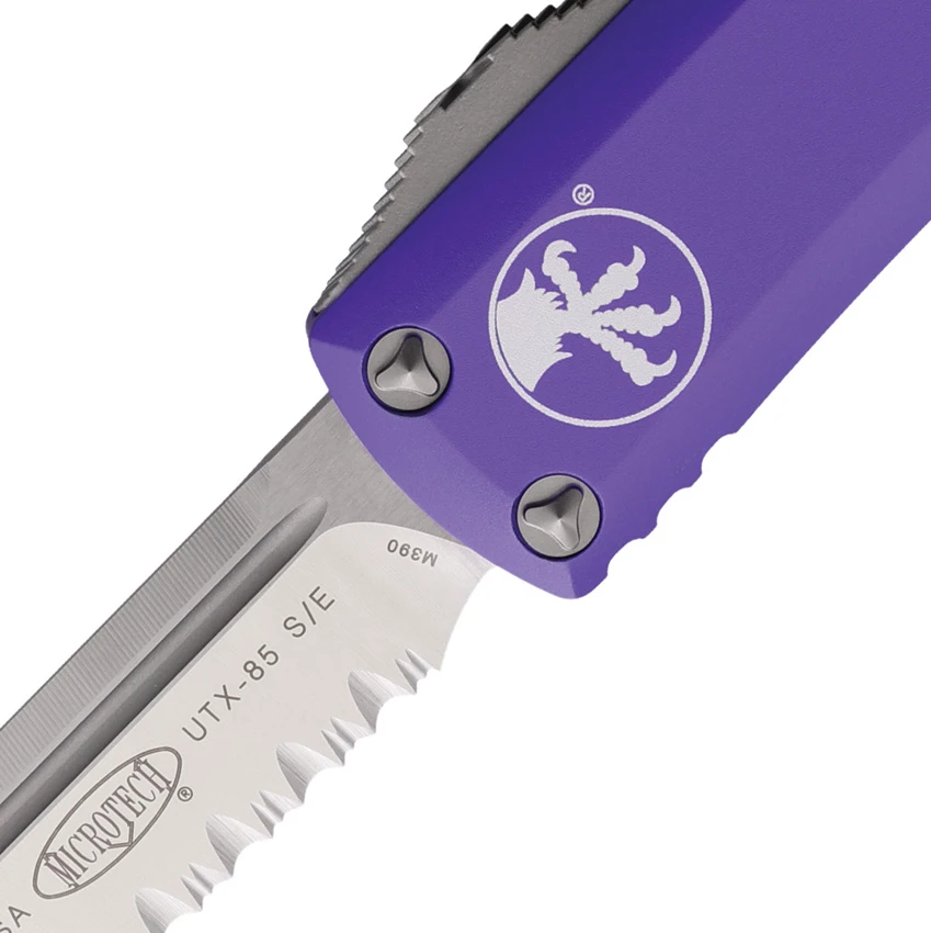 Microtech Knives Auto UTX-85 P/S OTF Purple, Microtech Knives Auto UTX-85 P/S OTF Purple for Sale, Microtech Knives Auto UTX-85 P/S OTF Purple