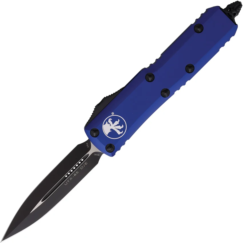 Microtech UTX-85 D/E OTF Automatic Knife Navy Blue Aluminum (3.1" Black)