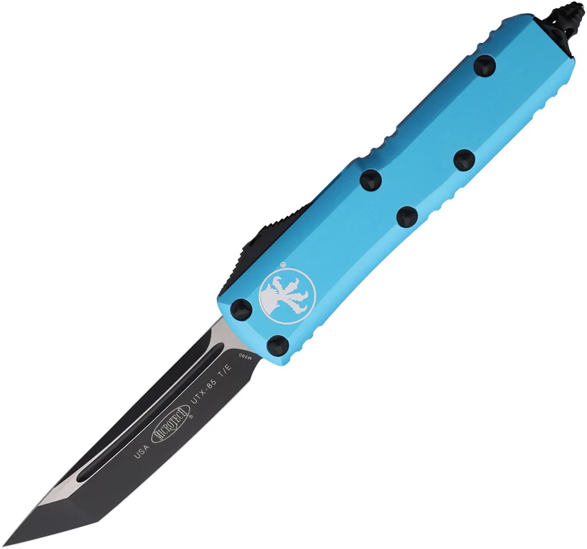 Microtech UTX-85 T/E OTF Automatic Knife Turquoise (3.1" Two-Tone) 233-1 TQ