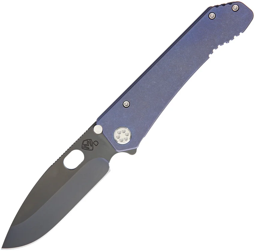 Medford 187DP Frame Lock Knife Blue Titanium (4.25" Black PVD) MKT