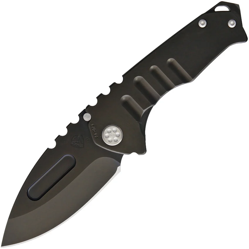 Medford Praetorian Genesis T CPM 3V Framelock Knife Black Titanium (3.4" Black)