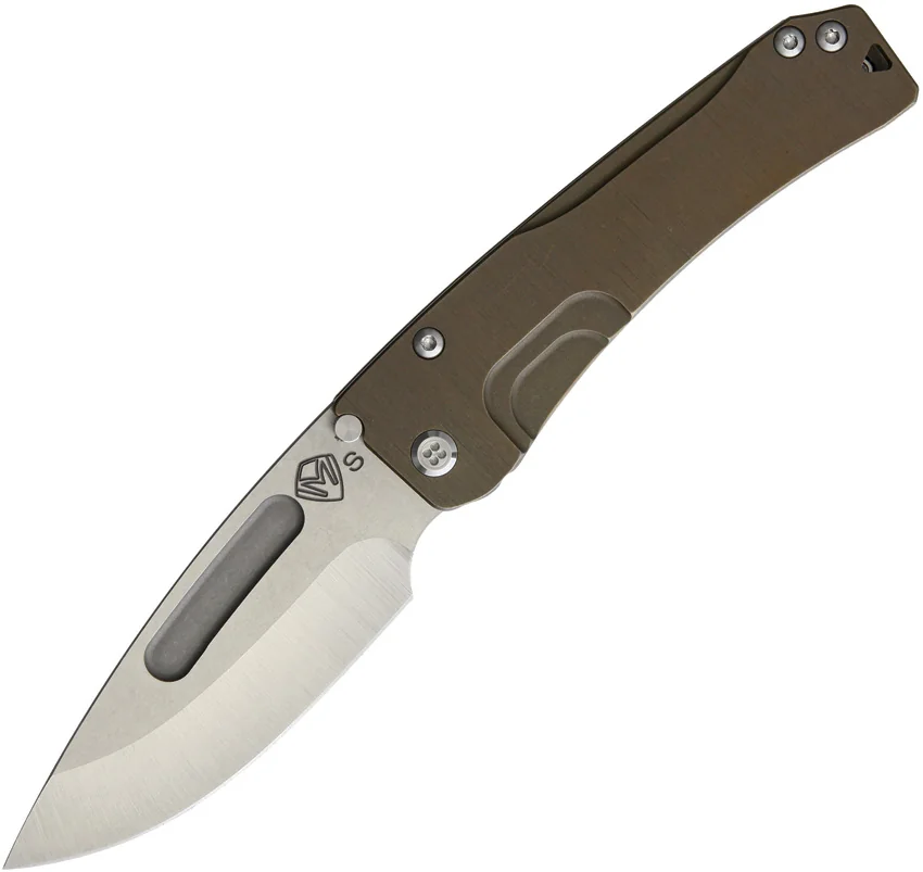 Medford Slim Midi Marauder Frame Lock Knife BronzeTi (3.625" Stonewash) MKT
