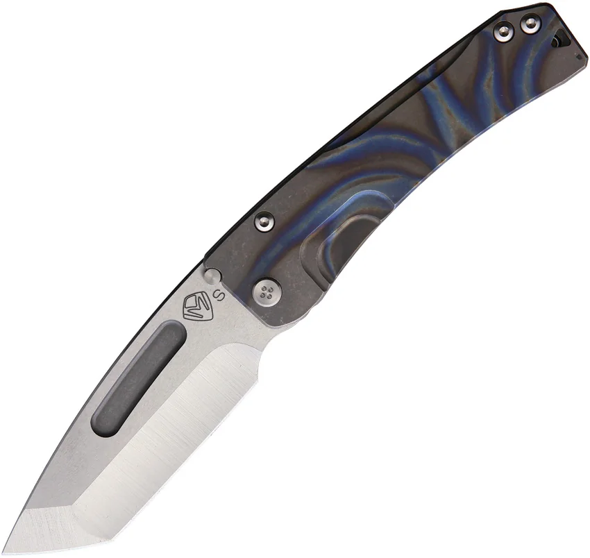Medford Slim Midi Tanto Frame Lock Knife Flamed Anodized Ti (3.625" SW S45VN)