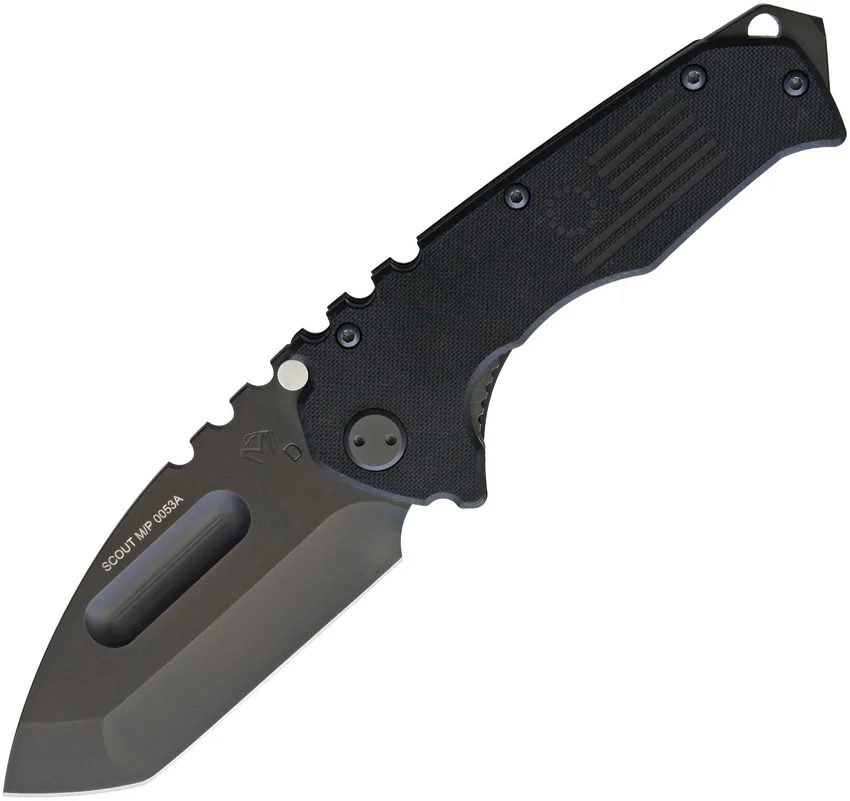 Medford Praetorian Scout M/P Liner Lock Knife Blackout G-10 (3.6" Black) MKT