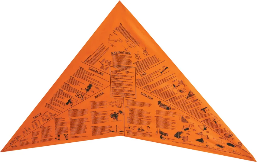Survival Metrics Head for Survival Triangular Bandana Cravat (Orange)