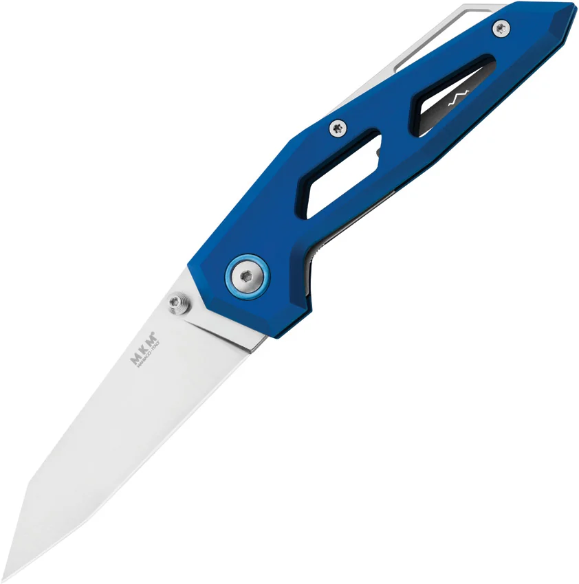MKM Edge Liner Lock Knife Blue Aluminum (2.9" Satin) EGL-ABL