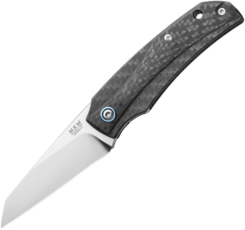 MKM Ice MagnaCut Liner Lock Knife Black Carbon Fiber (2.6" Satin)
