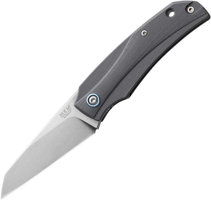 MKM Ice MagnaCut Liner Lock Knife Gray G-10 (2.6" Stonewash)