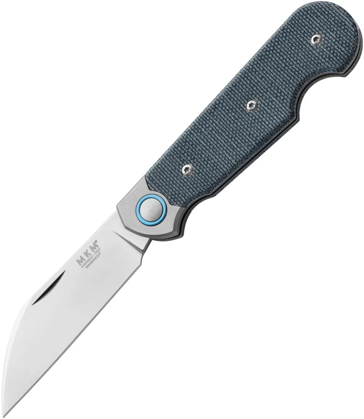 MKM Jaques MagnaCut Wharncliffe Slip Joint Knife Denim Canvas Micarta (2.5" Satin)