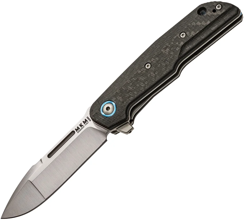 MKM Terzuola Clap Liner Lock Knife Carbon Fiber (3" Satin) LS01-C