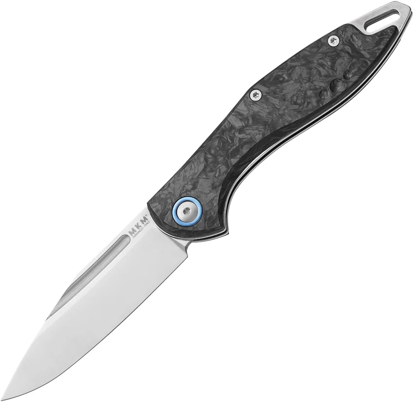 MKM Burnley Fara Slip Joint Folding Knife Dark Matter Carbon Fiber (3" Satin)