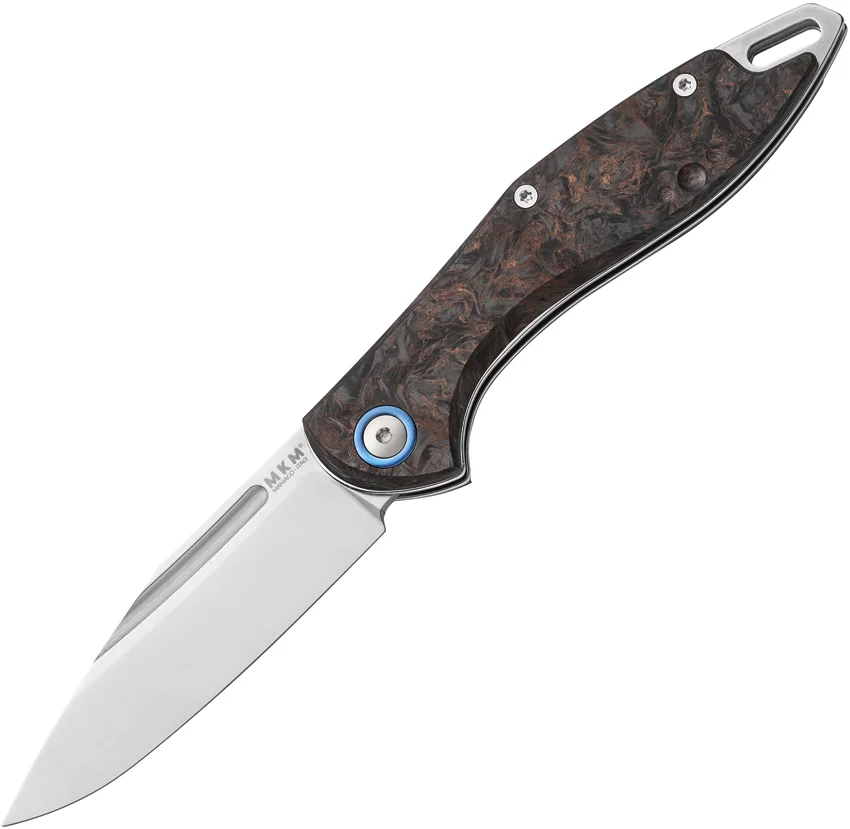 MKM Burnley Fara Slip Joint Folding Knife Dark Matter Copper CF (3" Satin)