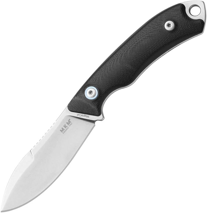 MKM Pocket Tango 1 MagnaCut Fixed Blade Knife Black G-10 (2.91" Stonewash)